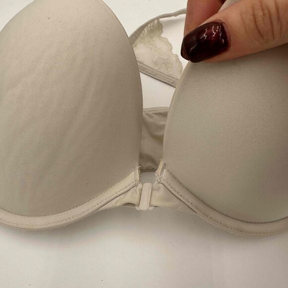 Victoria's Secret White Underwire Adjustable Straps Push-Up Bra Size 34DD - Picture 3 of 6